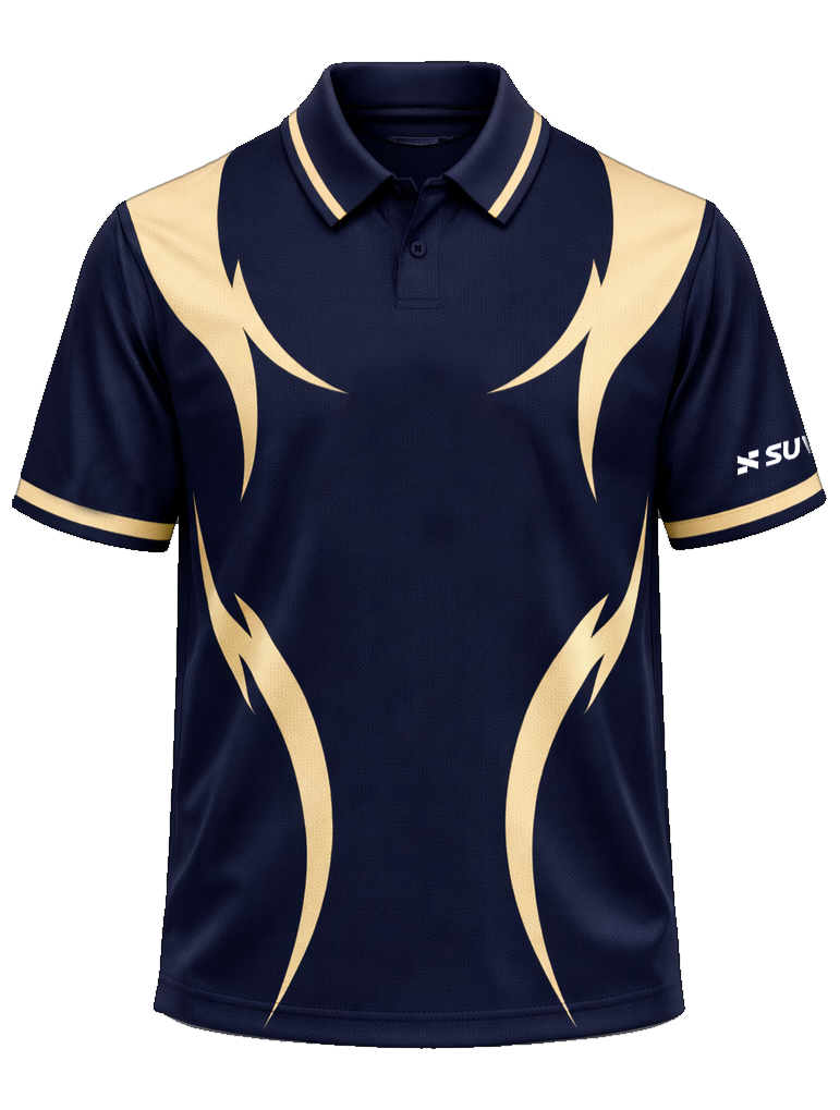 Navy Fan Polo
